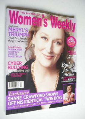 Woman's Weekly magazine - Meryl Streep cover (February 2012 - Australia Edition)