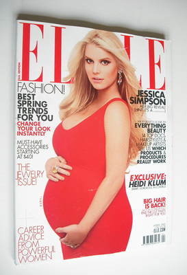 US Elle magazine - April 2012 - Jessica Simpson cover