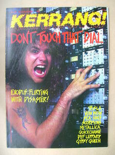 <!--1989-02-25-->Kerrang magazine - Steve Sousa cover (25 February 1989 - I