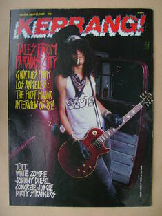 Kerrang magazine - Slash cover (15 April 1989 - Issue 234)