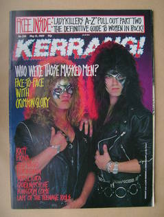 Kerrang magazine - Midnight and Jon Drenning of Crimson Glory cover (13 May 1989 - Issue 238)