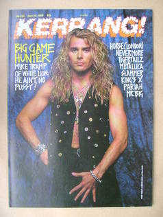 <!--1989-06-24-->Kerrang magazine - Mike Tramp cover (24 June 1989 - Issue 