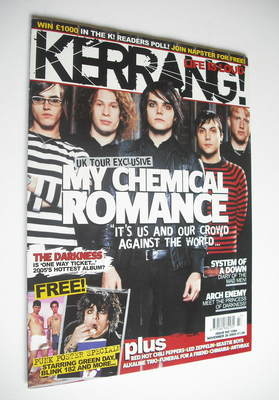 <!--2005-11-26-->Kerrang magazine - My Chemical Romance cover (26 November 