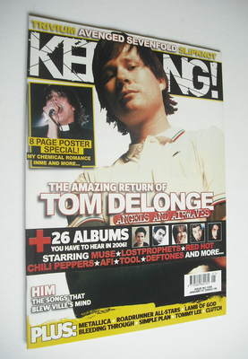 Kerrang magazine - Tom Delonge cover (7 January 2006 - Issue 1089)