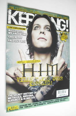Kerrang magazine - HIM Ville Valo cover (21 January 2006 - Issue 1091)