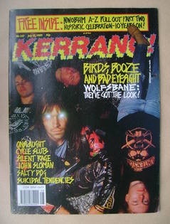 Kerrang magazine - Wolfsbane cover (15 July 1989 - Issue 247)