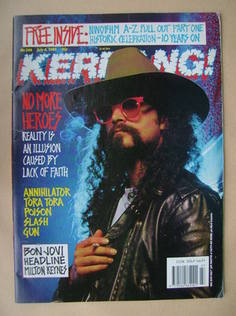 Kerrang magazine - Jim Martin cover (8 July 1989 - Issue 246)