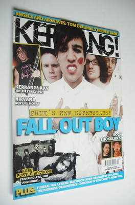 Kerrang magazine - Fall Out Boy cover (28 January 2006 - Issue 1092)
