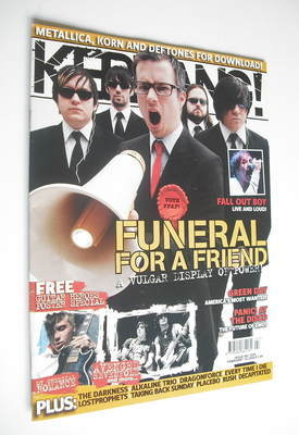 Kerrang magazine - Funeral For A Friend cover (18 February 2006 - Issue 1095)