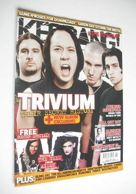Kerrang magazine - Trivium cover (25 February 2006 - Issue 1096)