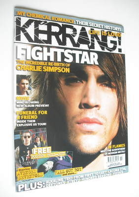 <!--2006-03-18-->Kerrang magazine - Charlie Simpson cover (18 March 2006 - 
