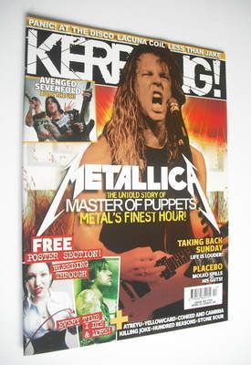 Kerrang magazine - Metallica cover (1 April 2006 - Issue 1101)