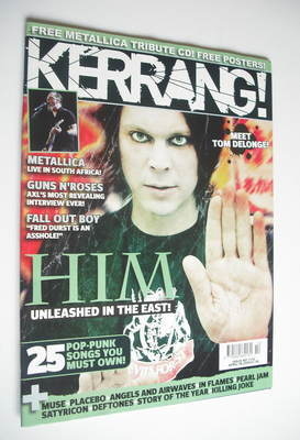 Kerrang magazine - HIM Ville Valo cover (8 April 2006 - Issue 1102)