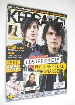 Kerrang magazine - Ian Watkins and Gerard Way cover (15 April 2006 - Issue 1103)