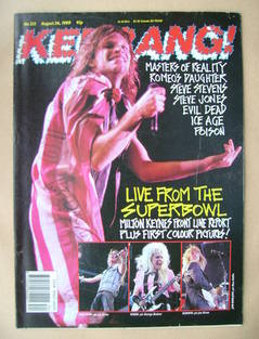 Kerrang magazine - Jon Bon Jovi cover (26 August 1989 - Issue 253)