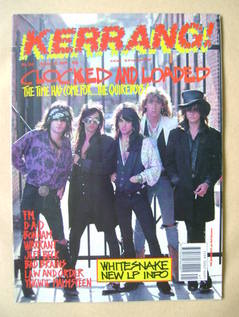 Kerrang magazine - The Quireboys cover (14 October 1989 - Issue 260)