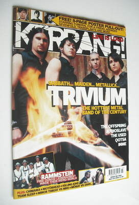 Kerrang magazine - Trivium cover (9 July 2005 - Issue 1064)