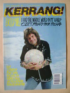 <!--1989-10-21-->Kerrang magazine - Ozzy Osbourne cover (21 October 1989 - 