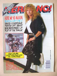 Kerrang magazine - David Coverdale cover (28 October 1989 - Issue 262)