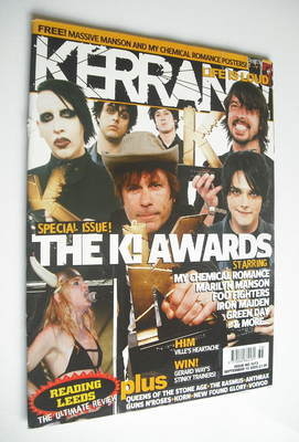 Kerrang magazine - The K! Awards cover (10 September 2005 - Issue 1073)