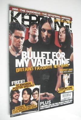 Kerrang magazine - Bullet For My Valentine cover (17 September 2005 - Issue 1074)