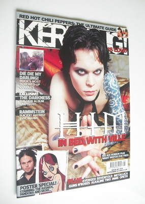 Kerrang magazine - HIM Ville Valo cover (24 September 2005 - Issue 1075)