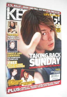 Kerrang magazine - Taking Back Sunday cover (20 May 2006 - Issue 1108)