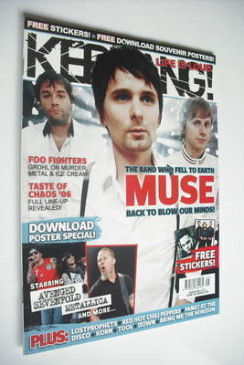 Kerrang magazine - Muse cover (24 June 2006 - Issue 1113)