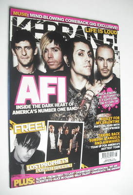 <!--2006-07-15-->Kerrang magazine - AFI cover (15 July 2006 - Issue 1116)