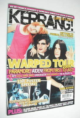 Kerrang magazine - Warped Tour cover (5 August 2006 - Issue 1119)