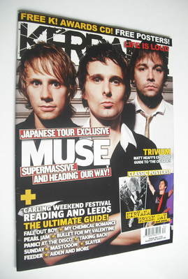 Kerrang magazine - Muse cover (26 August 2006 - Issue 1122)