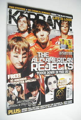 Kerrang magazine - The All-American Rejects cover (16 September 2006 - Issue 1125)