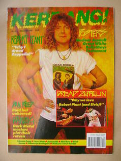 <!--1990-03-24-->Kerrang magazine - Robert Plant cover (24 March 1990 - Iss