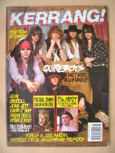 <!--1990-02-17-->Kerrang magazine - Quireboys cover (17 February 1990 - Iss