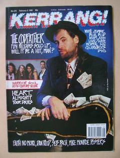 <!--1990-02-03-->Kerrang magazine - Fish cover (3 February 1990 - Issue 275