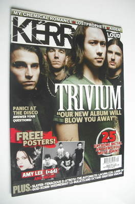Kerrang magazine - Trivium cover (7 October 2006 - Issue 1128)