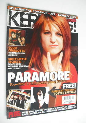 Kerrang magazine - Hayley Williams cover (14 October 2006 - Issue 1129)