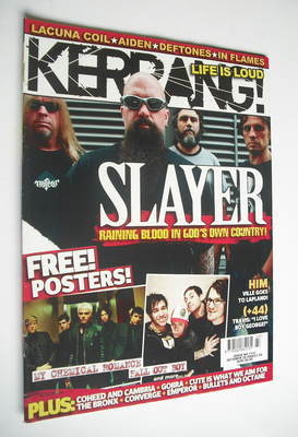 Kerrang magazine - Slayer cover (28 October 2006 - Issue 1131)