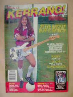 <!--1992-06-13-->Kerrang magazine - Steve Harris cover (13 June 1992 - Issu