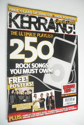Kerrang magazine - 250 Rock Songs You Must Own cover (18 November 2006 - Issue 1134)