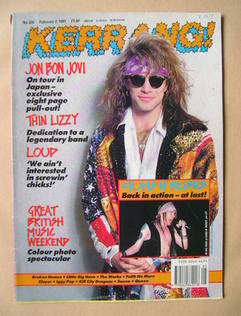 Kerrang magazine - Jon Bon Jovi cover (2 February 1991 - Issue 326)