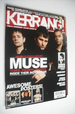 Kerrang magazine - Muse cover (9 October 2004 - Issue 1026)