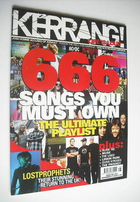 Kerrang magazine - 666 Songs You Must Own cover (27 November 2004 - Issue 1033)