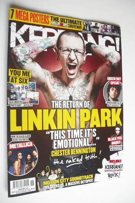 Kerrang magazine - Chester Bennington cover (30 June 2012 - Issue 1421)