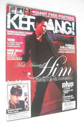 <!--2005-04-30-->Kerrang magazine - Ville Valo cover (30 April 2005 - Issue