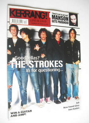 Kerrang magazine - The Strokes cover (23 March 2002 - Issue 896)
