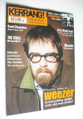 Kerrang magazine - Weezer cover (27 April 2002 - Issue 901)