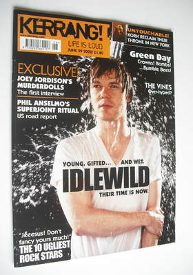 Kerrang magazine - Roddy Woomble cover (29 June 2002 - Issue 910)