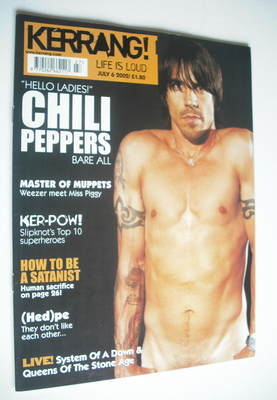 Kerrang magazine - Anthony Kiedis cover (6 July 2002 - Issue 911)