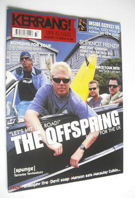 Kerrang magazine - The Offspring cover (17 August 2002 - Issue 917)